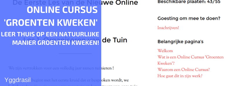 De Inschrijvingen Voor Online Cursus Groenten Kweken Gaan Open